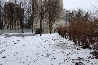 Plac budowy widok od tyłu