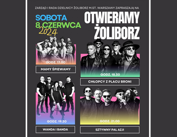 Cztery zespoły muzyczne w ramach wydarzenia plenerowego 